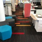 Alfombras, modulares, pisos para oficina